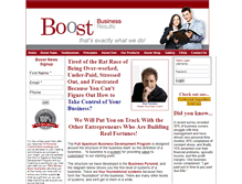 Tablet Screenshot of boostbusinessresults.com.au